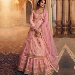 Light-Pink-Kurta-Lehenga