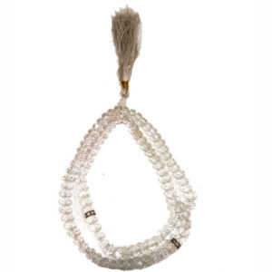 Crystal white Tasbih 8mm