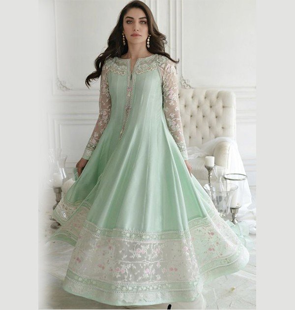 Anarkali-Gown-With-Pant-and-Duptta