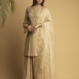 beige-pakistani-embellished-sharara-suit