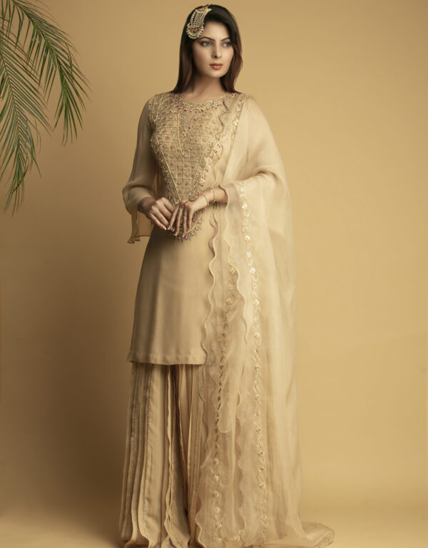 beige-pakistani-embellished-sharara-suit