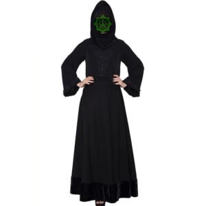 Dubai Style-Designer Abaya with intricate detailing-Black