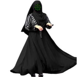 Dubai style Polyester Design Burqa With Hijab