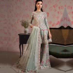 Eastern Ready to wear Ice Blue Color Sharara Suit