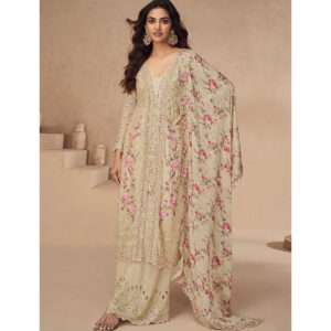 Islamicfashion Mor Bagh Floral Chinon Palazzo Set